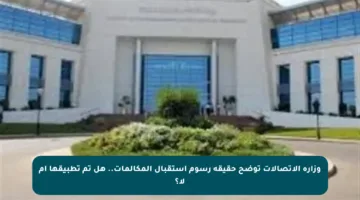 وزارة الاتصالات توضح حقيقة رسوم استقبال المكالمات.. هل تم تطبيقها أم لا؟